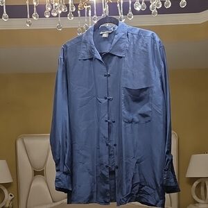 Daniel Caron Elegant Navy Button-Down Shirt